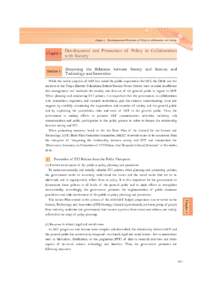 Chapter 5  Development and Promotion of Policy in Collaboration with Society Chapter 5