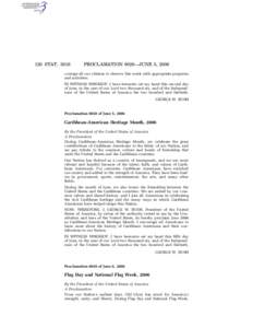 120 STAT[removed]PROCLAMATION 8028—JUNE 5, 2006 courage all our citizens to observe this week with appropriate programs and activities.