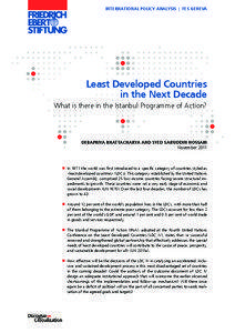 Least developed countries in the next decade : what is there in the Istanbul programme of action