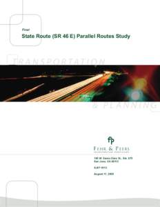 State Route (SR 46 E) Parallel Routes Study rev. August 11, 20008