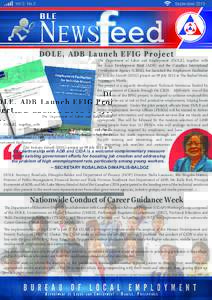 DOLE, ADB Launch EFIG Project  The Technical Assitance Report of the EFIG Project. The Department of Labor and Employment (DOLE), together with the Asian Development Bank (ADB) and the Canadian International