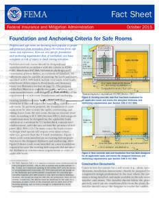 Fact Sheet Federal Insurance and Mitigation Administration OctoberFoundation and Anchoring Criteria for Safe Rooms