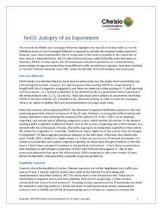 Microsoft Word - RoCE - The Grand Experiment.docx