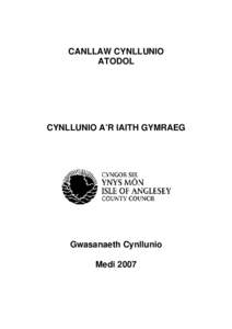 DRAFFT WELSH LANGUAGE SICUSSION NOTE