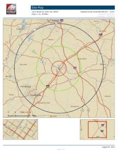 Site Map 120 E Broad St, Dunn, NC, 28334 Ring: 5, 15, 30 Miles Prepared by Bo CarsonHarnett EDC[removed]E. Latitude: [removed]