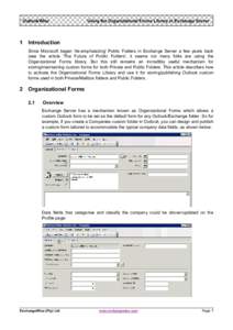 Microsoft Word - OutlookWise_Using_the_Organizational_Forms_Library_in_Exchange_Server.doc