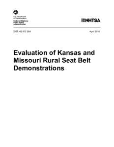 Evaluation of Kansas and Missouri Rural Seat Belt Demos