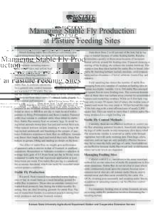 MF2662 Managing Stable Fly Production at Pasture Feeding Sites