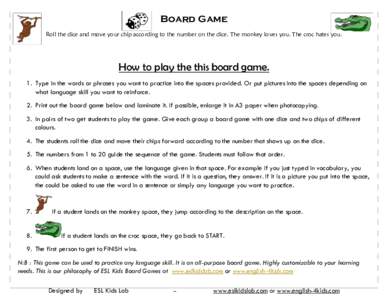 Microsoft Word - past simple  board game