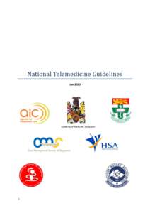 National Telemedicine Guidelines Jan 2015 Academy of Medicine, Singapore  1