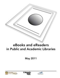 eBooks and eReaders  in Public and Academic Libraries May