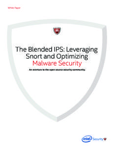 White Paper  The Blended IPS: Leveraging Snort and Optimizing Malware Security An overture to the open source security community.