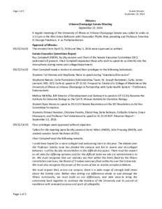 Page 1 of 5  Senate Minutes September 22, 2014  Minutes