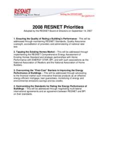 Microsoft Word[removed]RESNET Priorities.doc