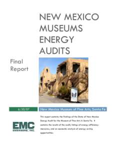 Microsoft Word - New Mexico Museum of Fine Arts Report.doc