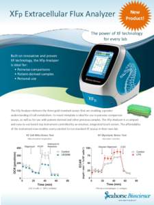XFp Extracellular Flux Analyzer  New Product!  The power of XF technology