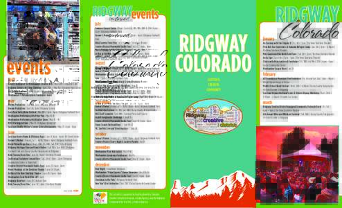 RIDGcontinued... WAYevents july events