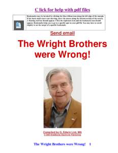The Wright Brothers were Wrong