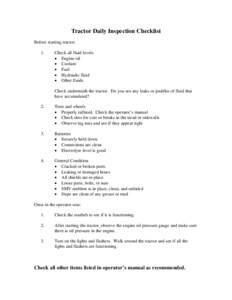 Microsoft Word - Tractor Daily Inspection Checklist.doc