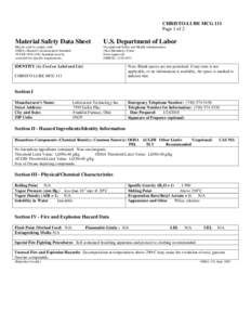 Material Safety Data SheetU