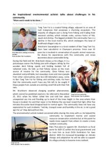 Story from the field Thailand BCRCC Newsletter January