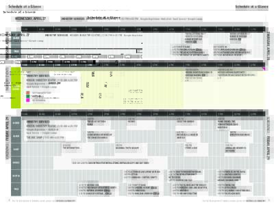 Schedule at a Glance  Schedule at a Glance WEDNESDAY, APRILAM