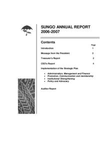 SUNGO ANNUAL REPORTContents Page  Introduction