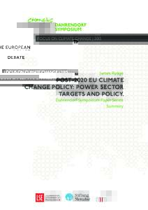focus on climate change | 2013  James Rydge Post-2020 EU climate change policy: power sector