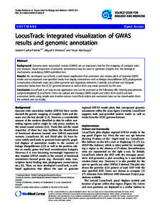 LocusTrack: Integrated visualization of GWAS results and genomic annotation