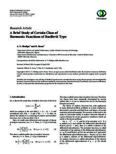 Hindawi Publishing Corporation ISRN Mathematical Analysis Volume 2013, Article ID[removed], 11 pages http://dx.doi.org[removed][removed]Research Article