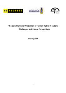 The Constitutional Protection of Human Rights in Sudan: Challenges and Future Perspectives January