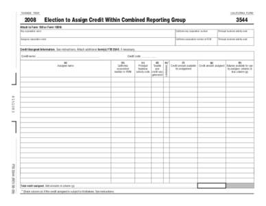 2008 Form[removed]Election to Assign Credit Within Unitary Group