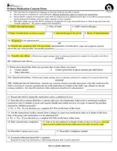 Handout 2.4  Written Medication Consent Form   