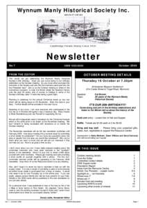 Wynnum Manly Historical Society Inc. ABNNewsletter No 7