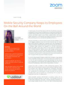 case study  Mobile Security Company Keeps its Employees On the Ball Around the World  Dana Campbell