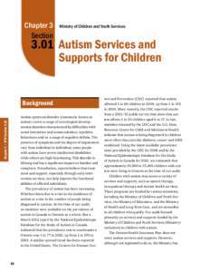3.01: Autism Services and Supports for Children
