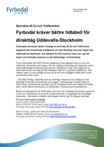 Microsoft WordSJ snabbtåg Uddevalla-Stockholm