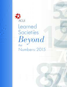 ACLS Learned Socieies Beyond the Numbers, 2015