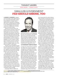 thought leaders david malpass —­current events smaller government fed should shrink, too A hopeful surprise in August