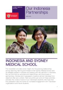 Sydney Medical School Our Indonesia Partnerships APRIL 2010