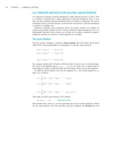 Numerical linear algebra / Jacobi method / GaussSeidel method / Iterative method / Diagonally dominant matrix / Numerical analysis / System of linear equations / Gaussian elimination / PROPT / Relaxation