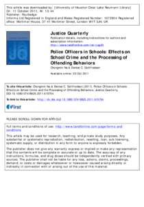 This article was downloaded by: [University of Houston Clear Lake Neumann Library] On: 11 October 2011, At: 13:44 Publisher: Routledge Informa Ltd Registered in England and Wales Registered Number: Registered off