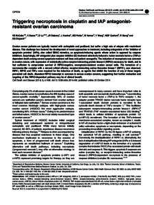 OPEN  Citation: Cell Death and Disease[removed], e1496; doi:[removed]cddis[removed] & 2014 Macmillan Publishers Limited All rights reserved[removed]www.nature.com/cddis