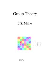 Group Theory J.S. Milne r f