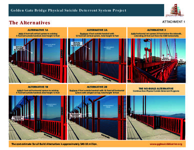 Golden Gate Bridge Physical Suicide Deterrent System Project  The Alternatives ATTACHMENT 1