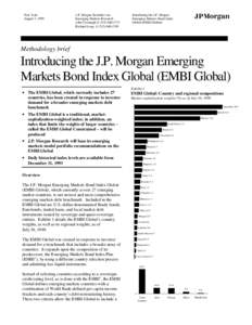 New York August 3, 1999 J.P. Morgan Securities Inc. Emerging Markets Research John Cavanagh[removed]