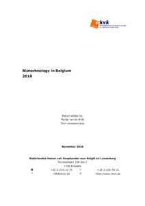 Biotechnology report table of content