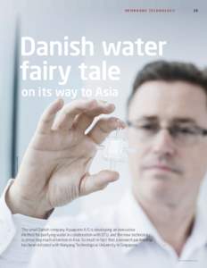 MEMBRANE TECHNOLOGY  25 Danish water fairy tale