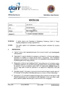 Microsoft Word - DoIT Memorandum Re IT Project Oversight v3.doc