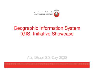 DOT - GIS_Day_Initiative_Showcase_FG [Compatibility Mode]